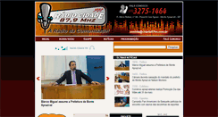 Desktop Screenshot of cidade87fm.com.br